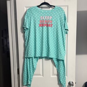 Polka Dot Pajamas - Teal